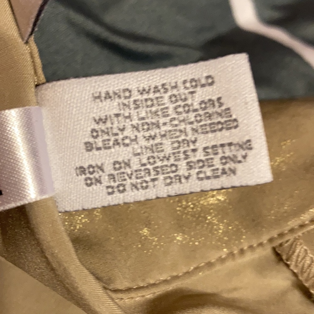 Chico’s shiny tan jacket. Size 2 - Picture 6 of 6